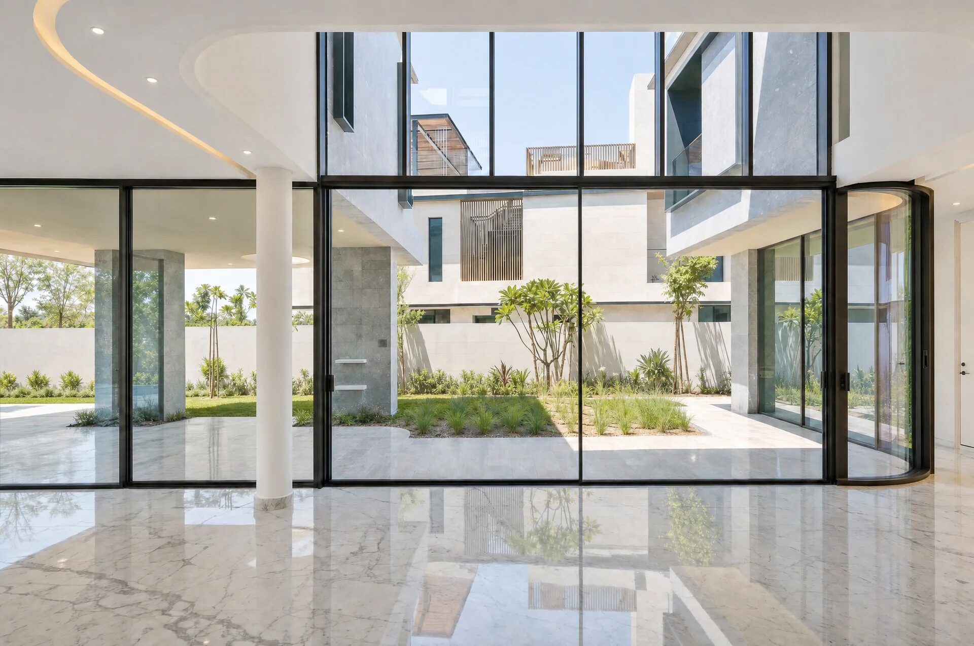 Double-height living room