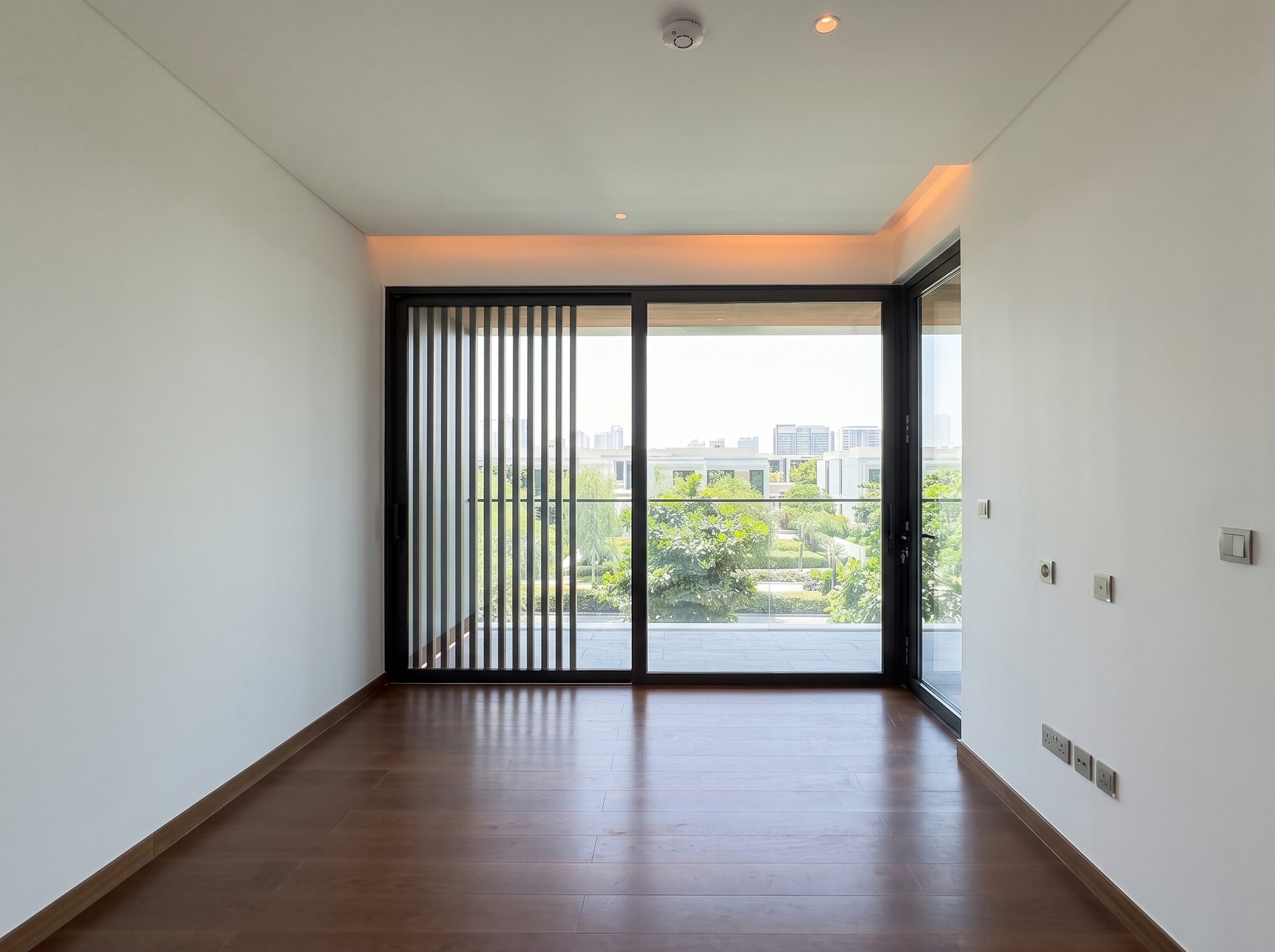 Bedroom overlooking the community